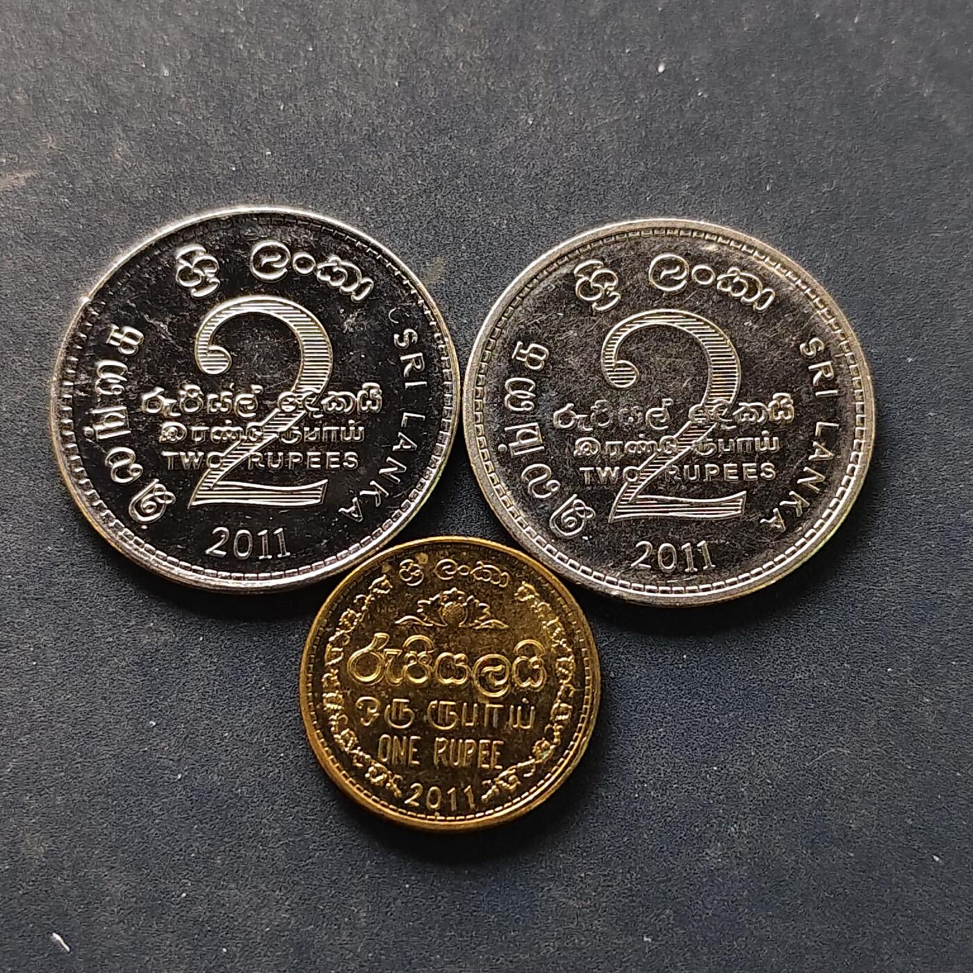 【全场包邮】纯粹捡漏拍518场 斯里兰卡2011年3枚一组-含空军纪念币