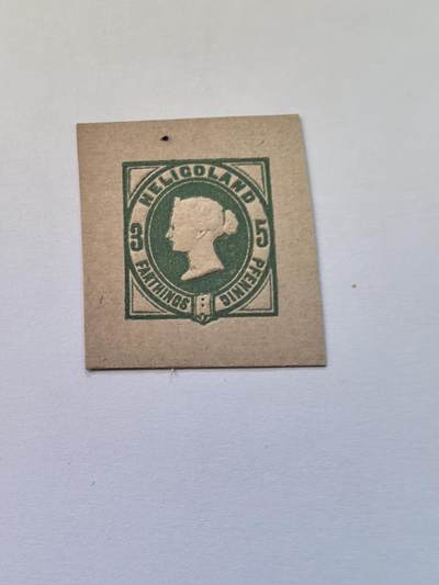 杂票 - 德国 赫尔果兰 压凸剪片1枚