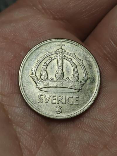2026年第四十一场(总第二百一十场）外国好品散币场(免佣金) - 瑞典🇸🇪1945年50欧尔银币(古斯塔夫五世时期第三版，早期G标，400银)