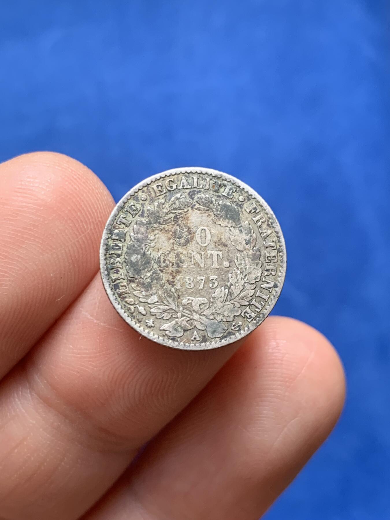 《竞宝斋》第477场 周日，周一 2场连拍 （全场包邮）欢迎送拍 三枚一组 少见面值 欧陆1/2小银币：西班牙1904年阿方索十三世50分、比利时1886年利奥波德二世50分、法国1873年50生丁，总重7.37克，流通好品