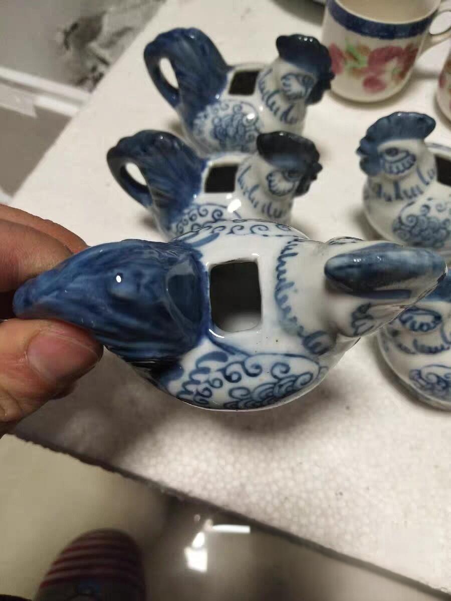 文革时期公鸡水滴5只