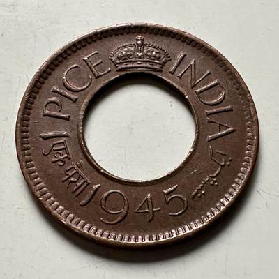 🌹外币初藏🌹🐯2026年第38场   每周二四六晚8️⃣点 世界钱币 - 英属印度1945年一派沙 