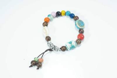 上海都达杂项专场六十六【全场包邮】 - 陶瓷多宝手串62-334