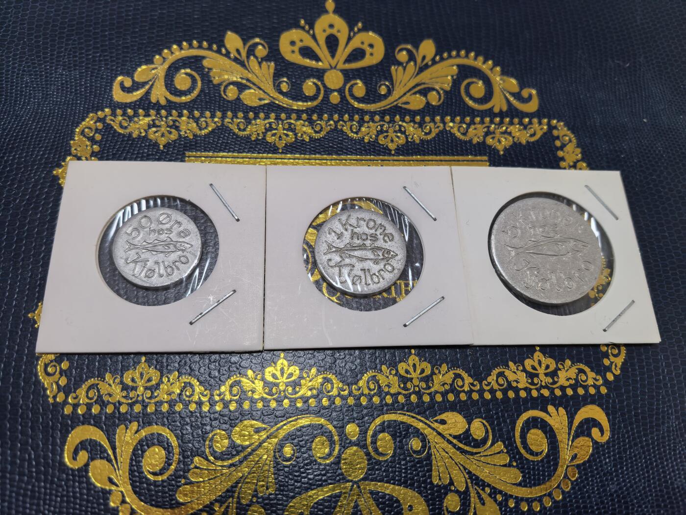 长老汇马年精选第十六场拍卖 1930-33丹麦法罗群岛50欧尔+1克朗+5克朗铝币，3225枚，单枚2020coinhouse拍卖成交价50欧元