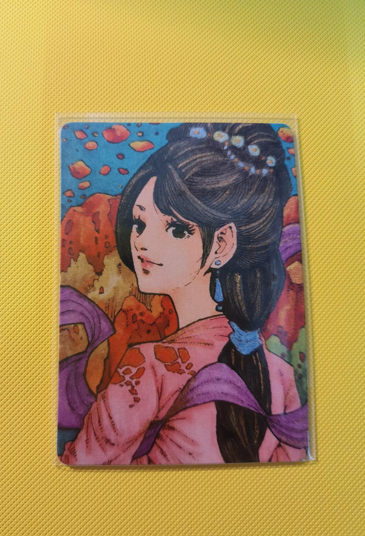 蜂潮卡牌  拍卖001期  小花瓣专场（4月10日  21点  截拍） 小花瓣艺术文创  药香2  手绘复刻卡  雄黄  限编：017/022