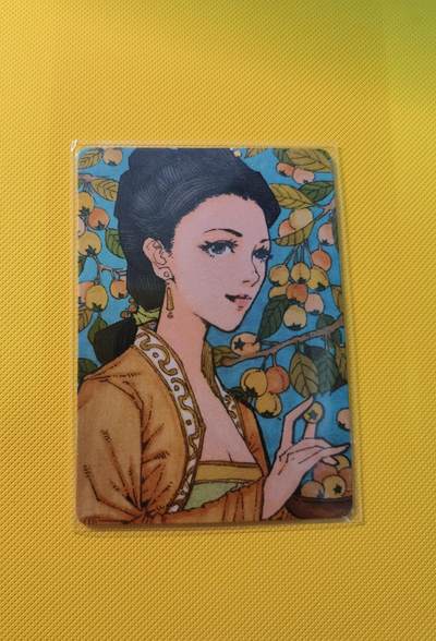 蜂潮卡牌  拍卖001期  小花瓣专场（4月10日  21点  截拍） - 小花瓣艺术文创  药香2  手绘复刻卡  枇杷  限编：011/022