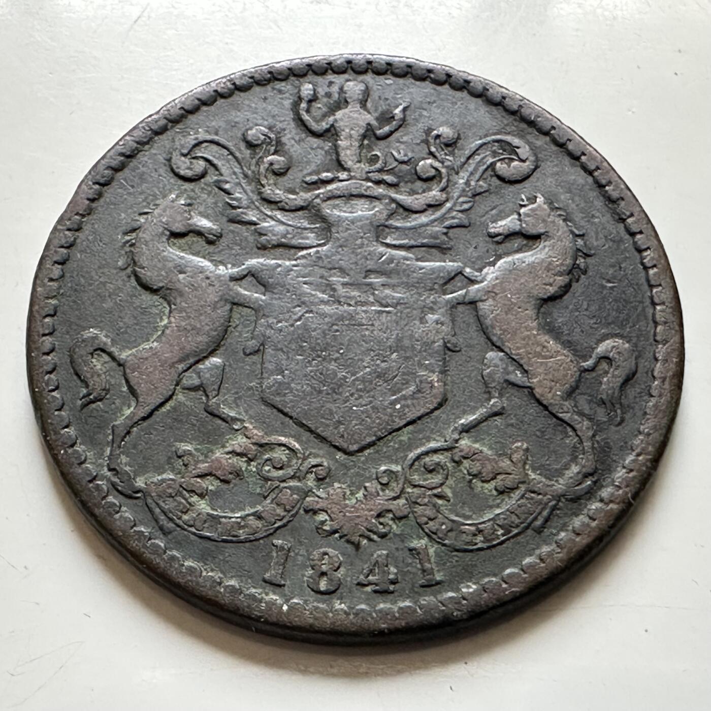 🌹外币初藏🌹🐯2026年第38场   每周二四六晚8️⃣点 世界钱币 纽芬兰1841年吊羊 一便士代用币