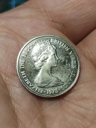 2026年第四十一场(总第二百一十场）外国好品散币场(免佣金) - Proof 精制币–英属维尔京群岛🇻🇬1973年5分(伊丽莎白二世中年花冠)
