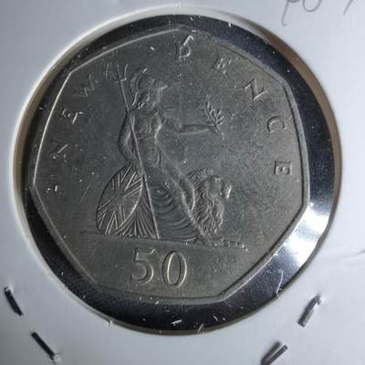 沼泽如烟--第1045场 - 英国1969年50便士