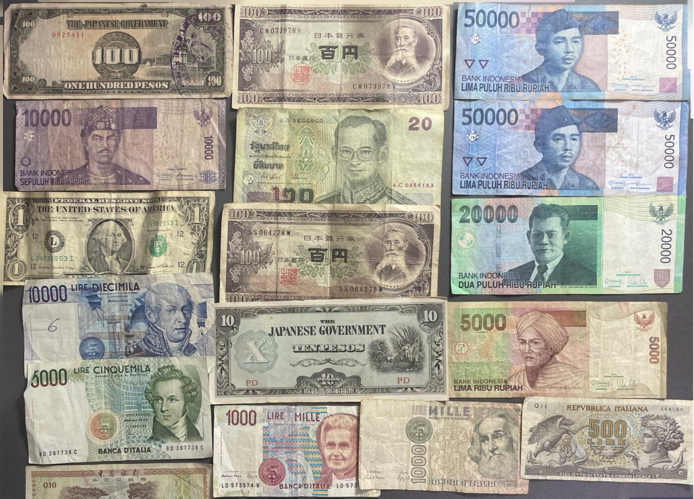 回流0405 外币33斤 无日币