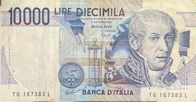 回流0405 - 意大利1984年10000里拉（伏特版）纸币