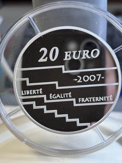 法国2007年戛纳电影节5盎司精制加厚纪念银币，950银，发行500枚