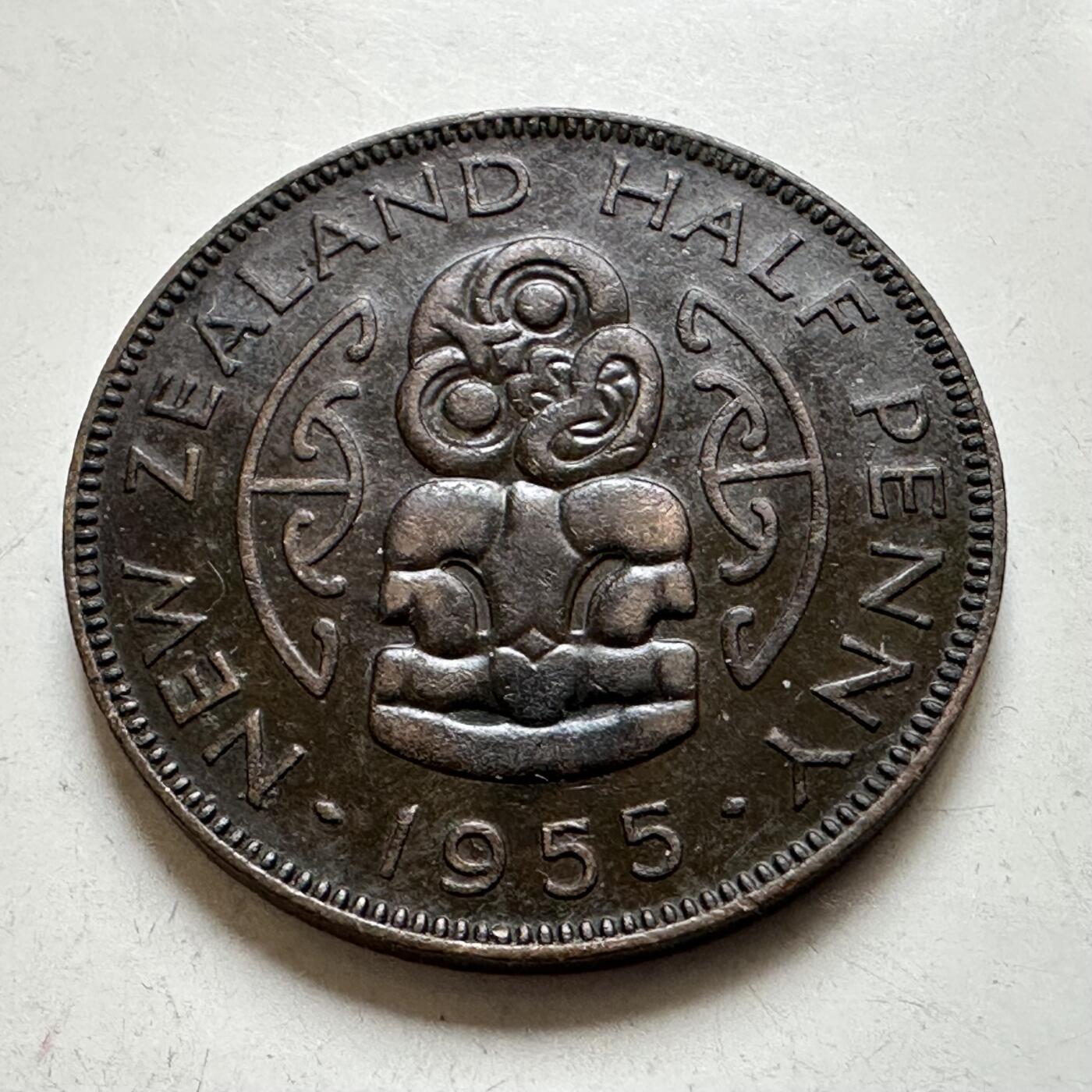 🌹外币初藏🌹🐯2026年第38场   每周二四六晚8️⃣点 世界钱币 新西兰1955年半便士