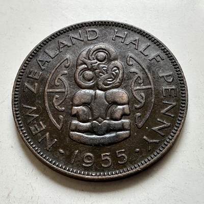 🌹外币初藏🌹🐯2026年第38场   每周二四六晚8️⃣点 世界钱币 - 新西兰1955年半便士