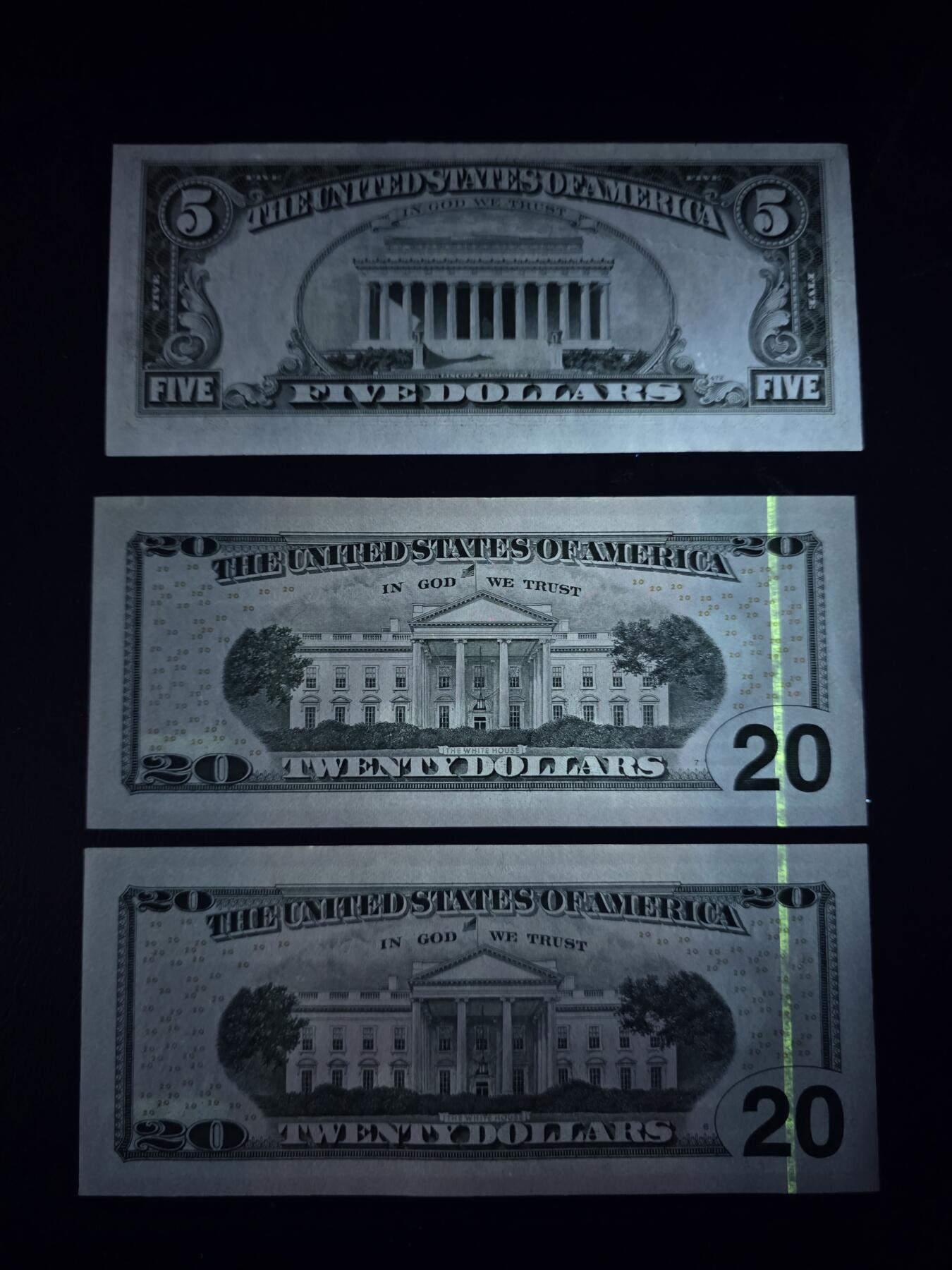 叁拾收藏第35期 美元3张  UNC