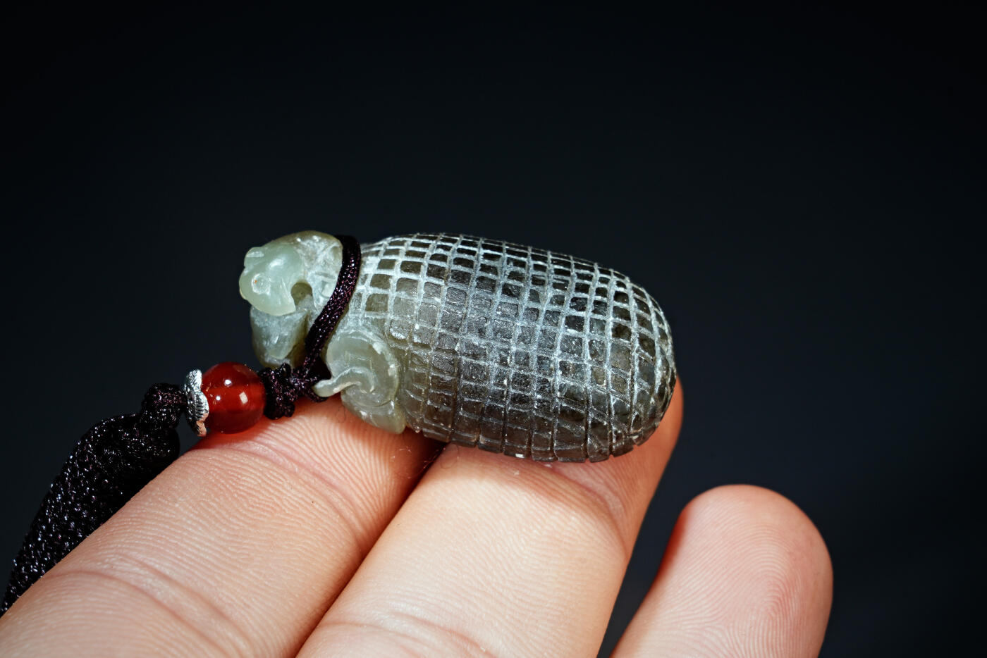 上海都达杂项专场六十八【全场包邮】 天然和田玉精雕《代代数钱》挂件95-155