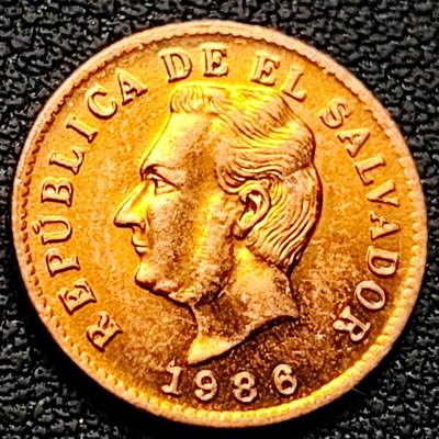 泉币菌-第221场-拍品多 请提前出价 - 铜光美品 1986年 萨尔瓦多1分青铜硬币 袖珍币 纪念币铜钱