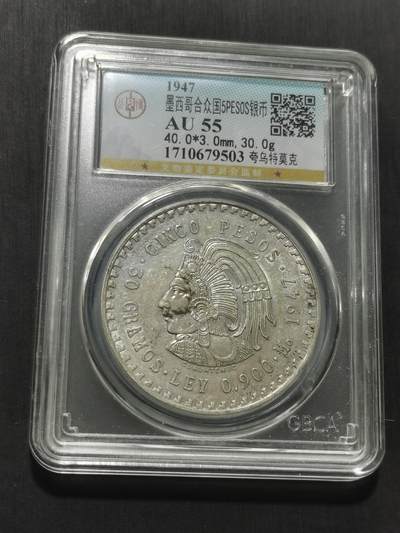 天下钱庄专场欢迎参拍 - 墨西哥印第安人酋长银币