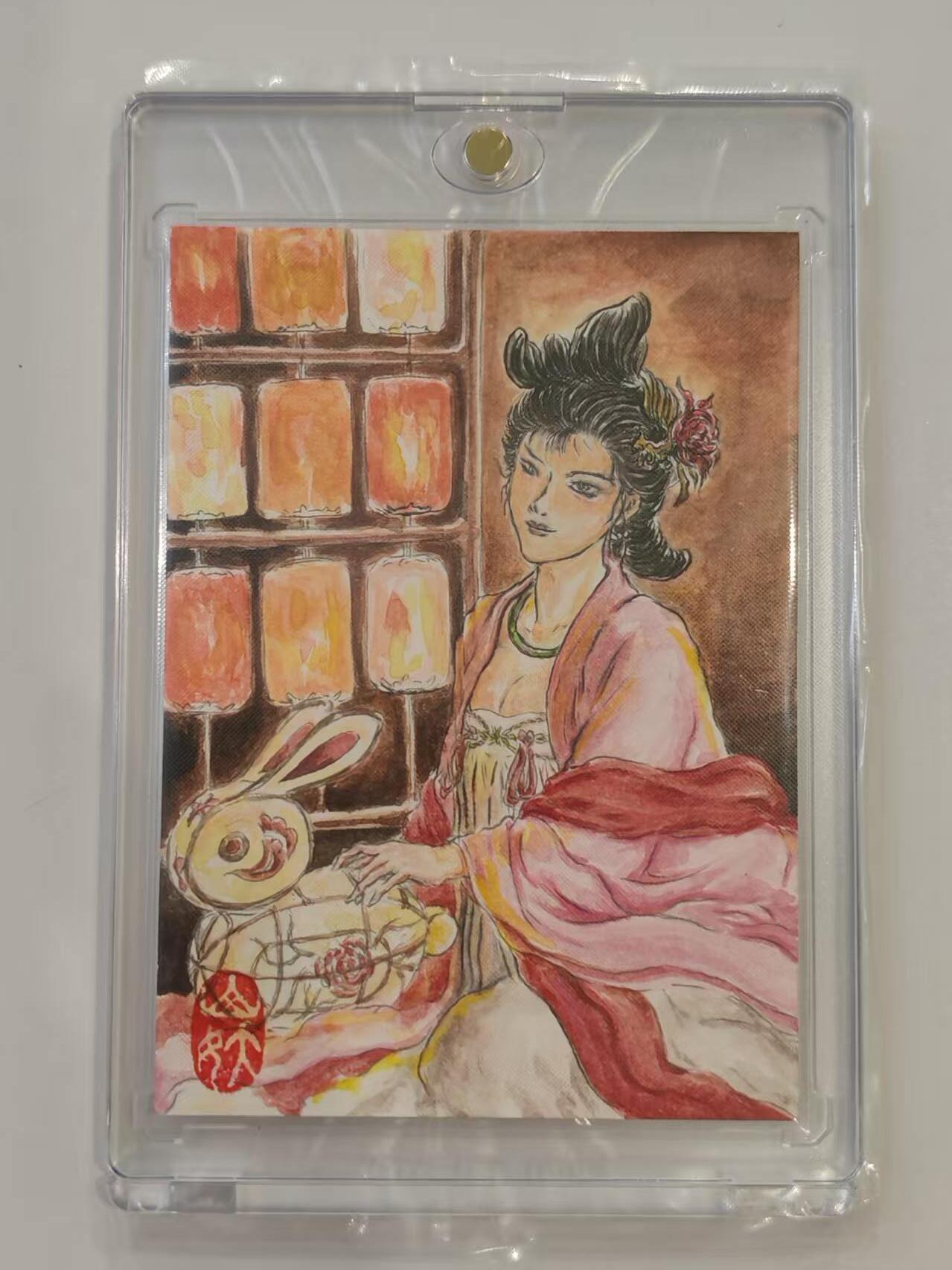 言遇卡牌 第七期【2026.04.11周六晚22：00截拍】 【手绘卡】【亲签】【钤印】小乔 卡背亲签 带卡砖