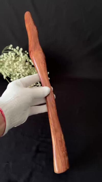 零元拍：NO.15海南黄花梨随形文玩把玩棍，尺寸长约：37CM