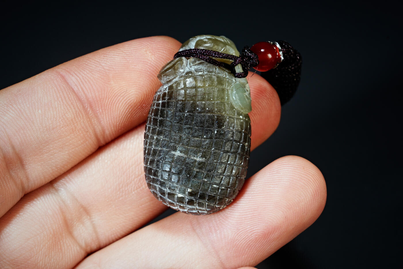 上海都达杂项专场六十八【全场包邮】 天然和田玉精雕《代代数钱》挂件95-155