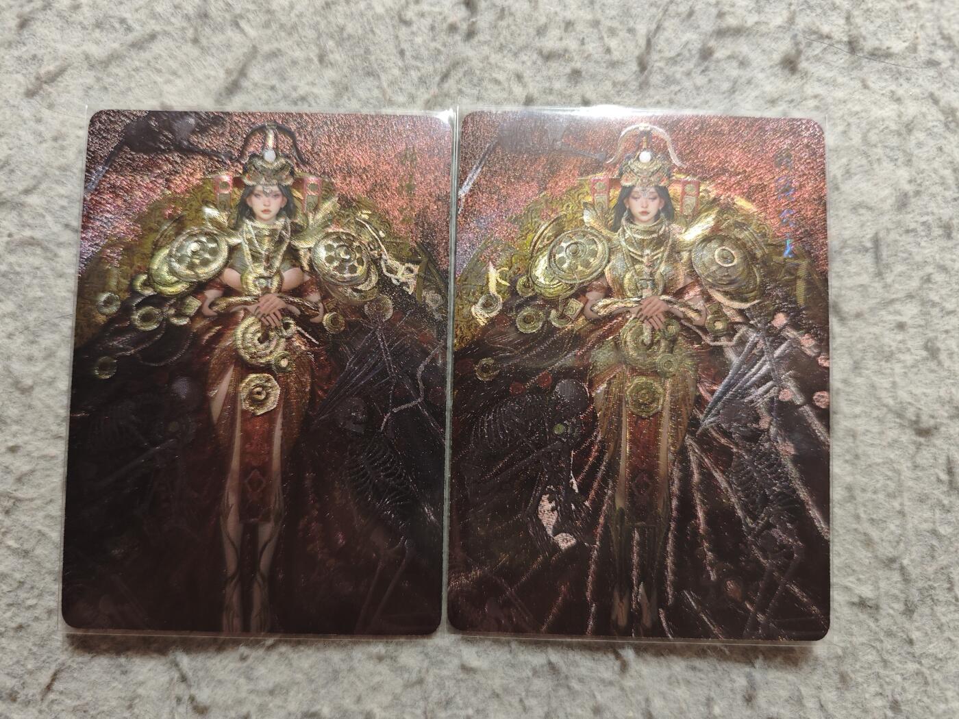 【随心含颖卡拍57期】卡游/集卡社/卡卡沃 抽卡机专场拍卖【无佣金】 燎原 刷子 精绝公主粗闪卡2张