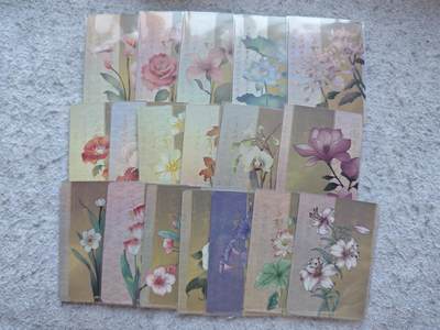 【随心含颖卡拍57期】卡游/集卡社/卡卡沃 抽卡机专场拍卖【无佣金】 - 离家的国宝 花卉卡一套18张