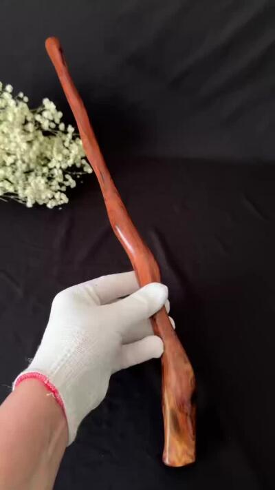 零元拍：NO.13海南黄花梨随形文玩把玩棍，尺寸长约：44.5CM