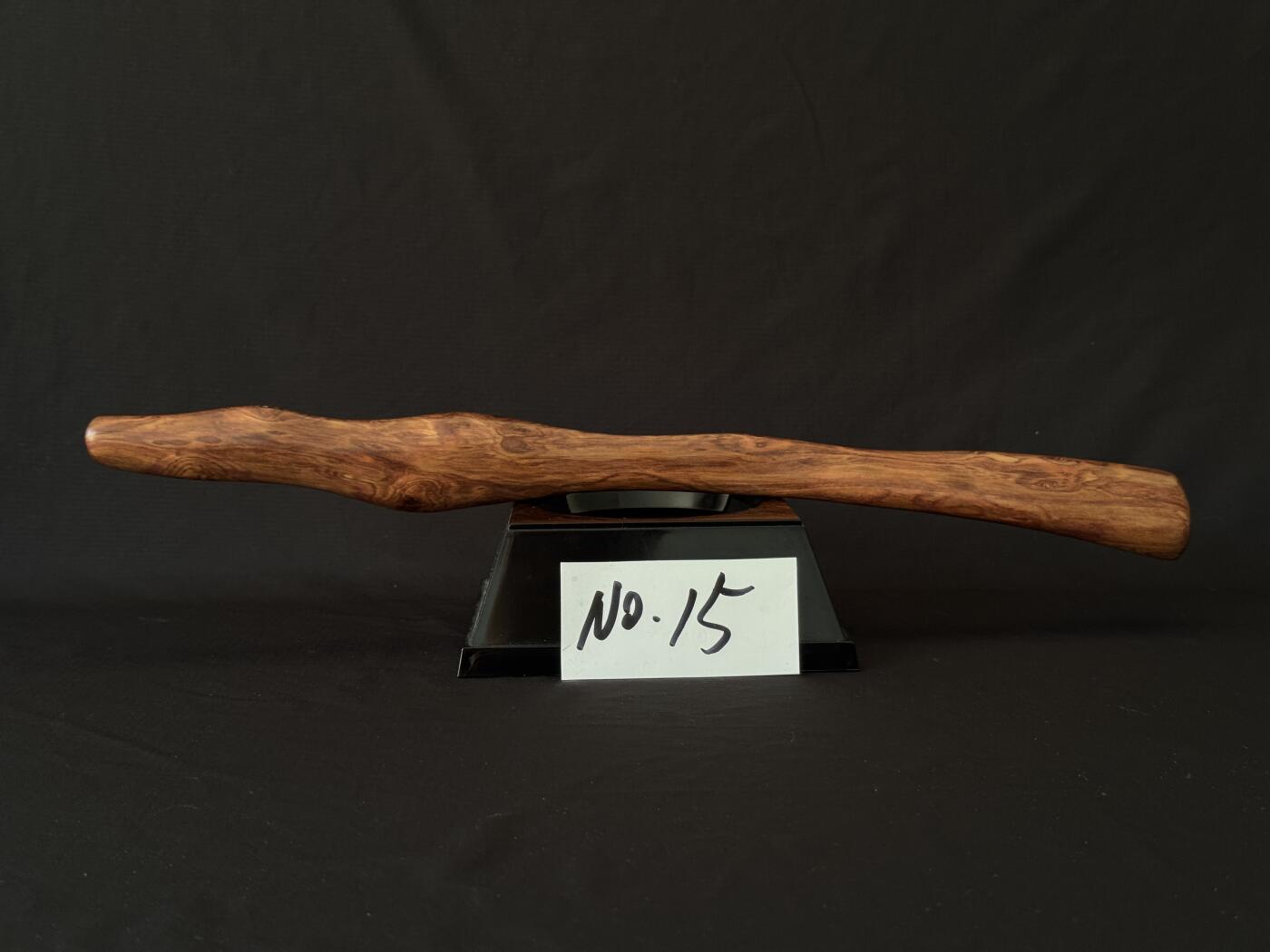 零元拍：NO.15海南黄花梨随形文玩把玩棍，尺寸长约：37CM