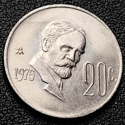 泉币菌-第221场-拍品多 请提前出价 - 墨西哥20分人物镍铜硬币  鹰蛇仙人掌 20mm 纪念币铜钱