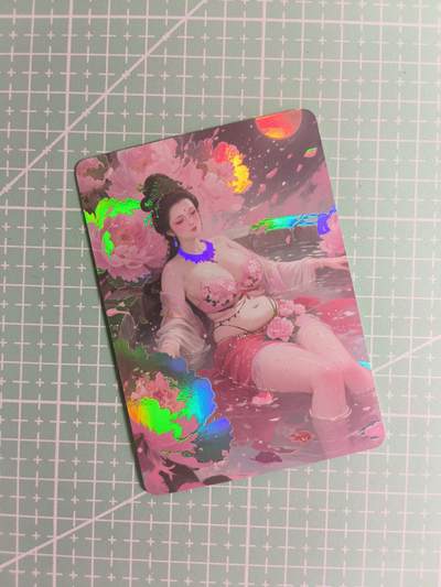 C先生卡牌 第26期 持续收拍品中…零手续费代拍 - 【彩闪】绘天阁《次元鉴赏》杨玉环·粉  双服饰(第二张特藏)