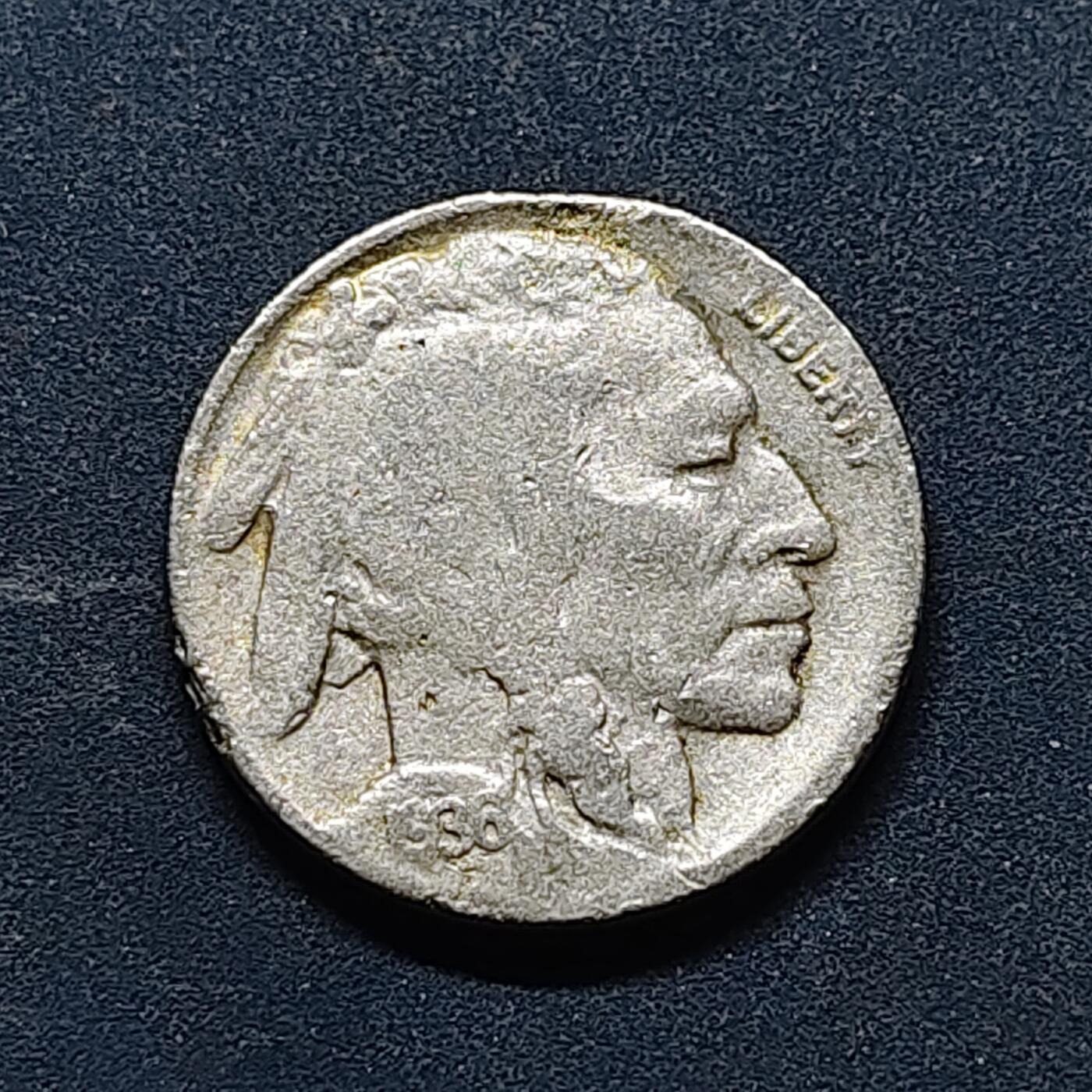 【全场包邮】纯粹捡漏拍518场 美国1936年野牛5分