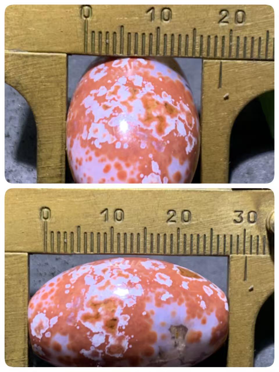 精美罕见冰飘红白配色踏雪寻梅战国红玛瑙桶珠一颗！