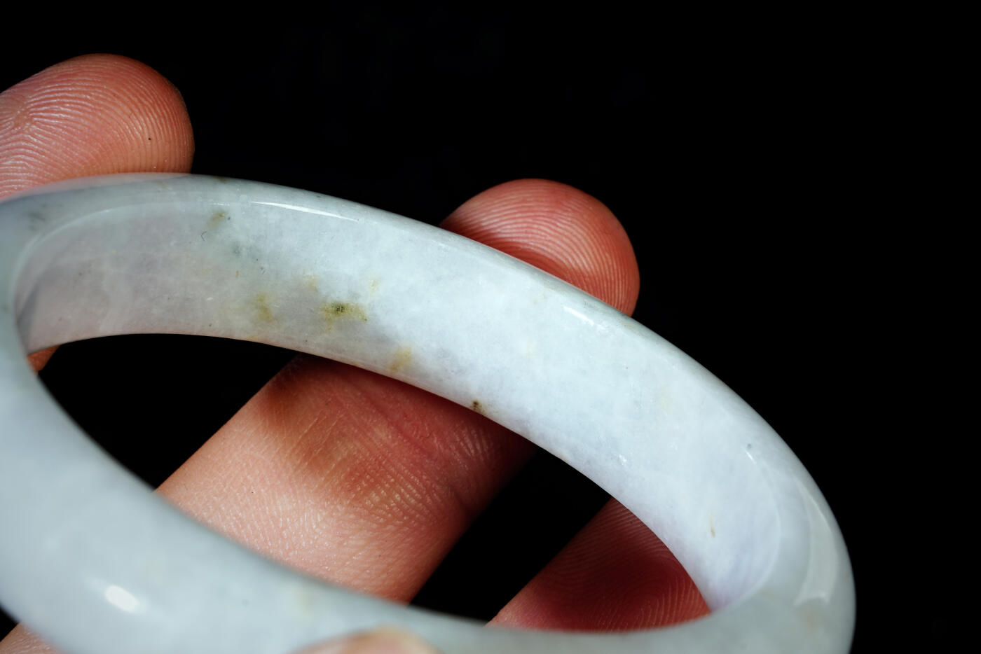 上海都达杂项专场六十八【全场包邮】 天然 冰糯种翡翠（A货）手镯 附鉴定证书95-136