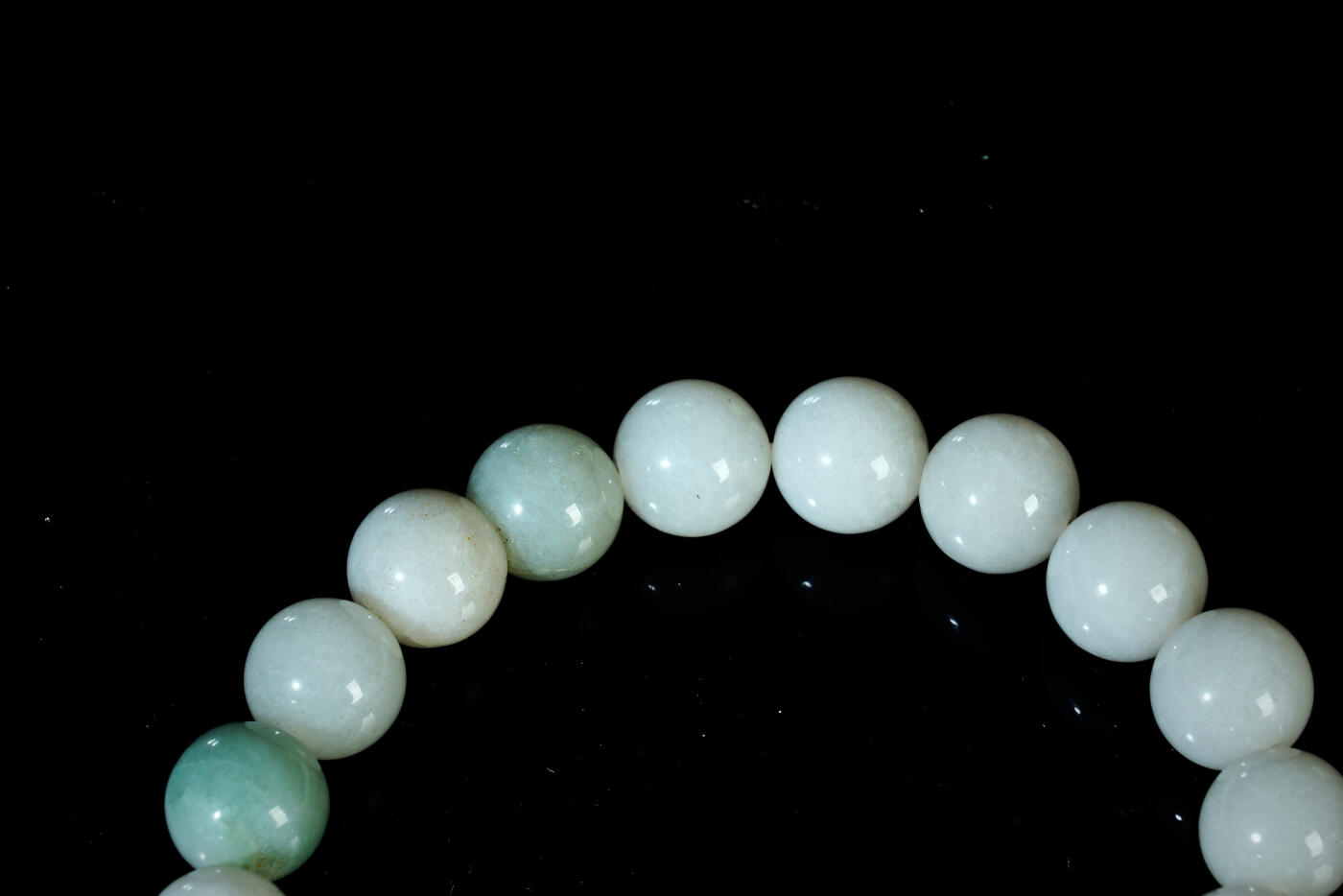 上海都达杂项专场六十八【全场包邮】 石英岩玉1.0圆珠手串 附鉴定证书95-185