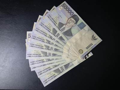 叁拾收藏第35期 - 印度尼西亚1999年5万卢比10张连号（尾号81-90，大部分全程无47） UNC