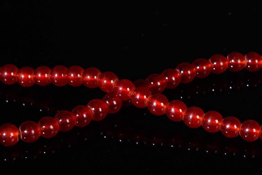 上海都达杂项专场六十八【全场包邮】 天然红玛瑙项链95-182