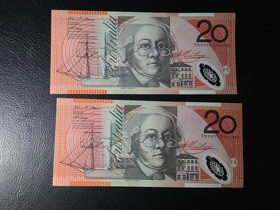 叁拾收藏第35期 - 澳大利亚20元 塑料钞  UNC