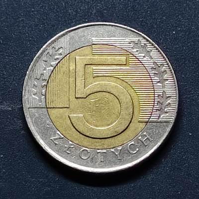 【全场包邮】纯粹捡漏拍518场 - 波兰1996年5兹洛提双色币