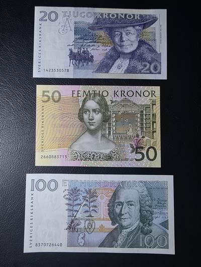 叁拾收藏第35期 - 瑞典初版20拉格洛夫/50夜莺珍妮林德/100卡尔林奈  UNC