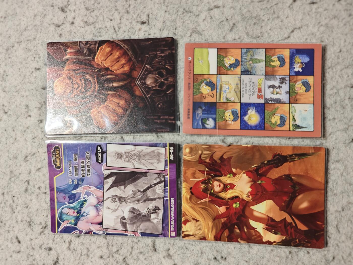 【随心含颖卡拍57期】卡游/集卡社/卡卡沃 抽卡机专场拍卖【无佣金】 各种漫画粗闪卡4张