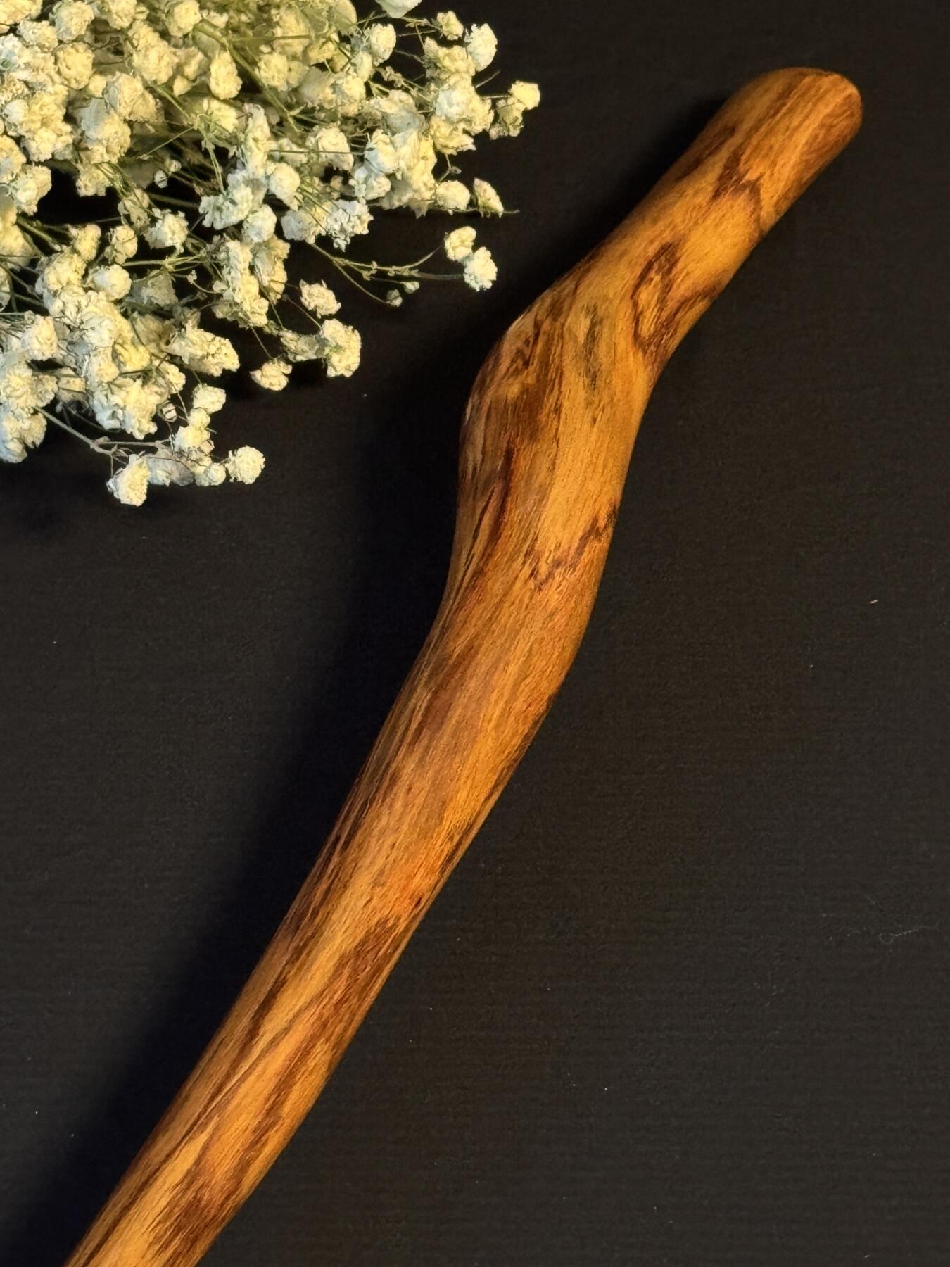 零元拍：NO.28海南黄花梨随形文玩把玩棍，尺寸长约：60.5CM