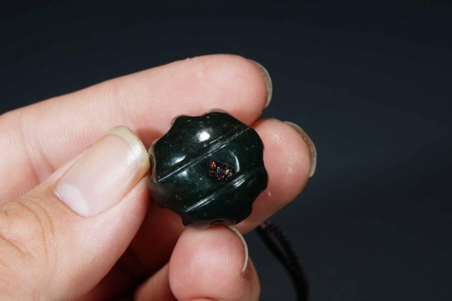 上海都达杂项专场六十八【全场包邮】 天然和田玉青玉核桃吊坠挂件 附鉴定证书95-195