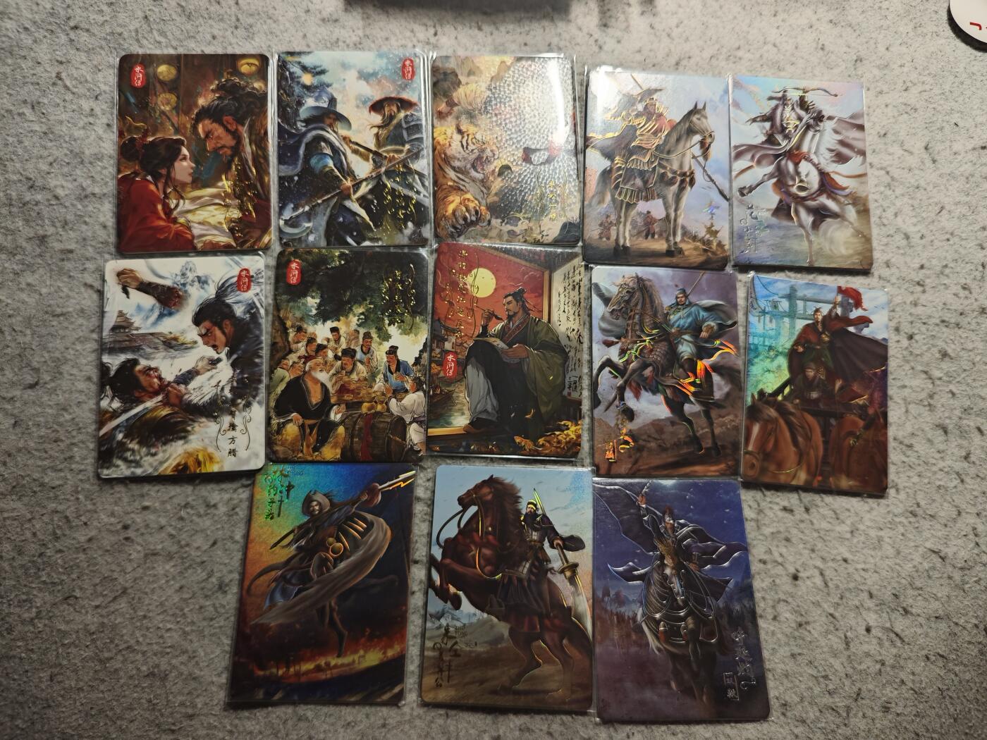 【随心含颖卡拍57期】卡游/集卡社/卡卡沃 抽卡机专场拍卖【无佣金】 四大名著水浒卡6张一套+冷烫水浒卡7张