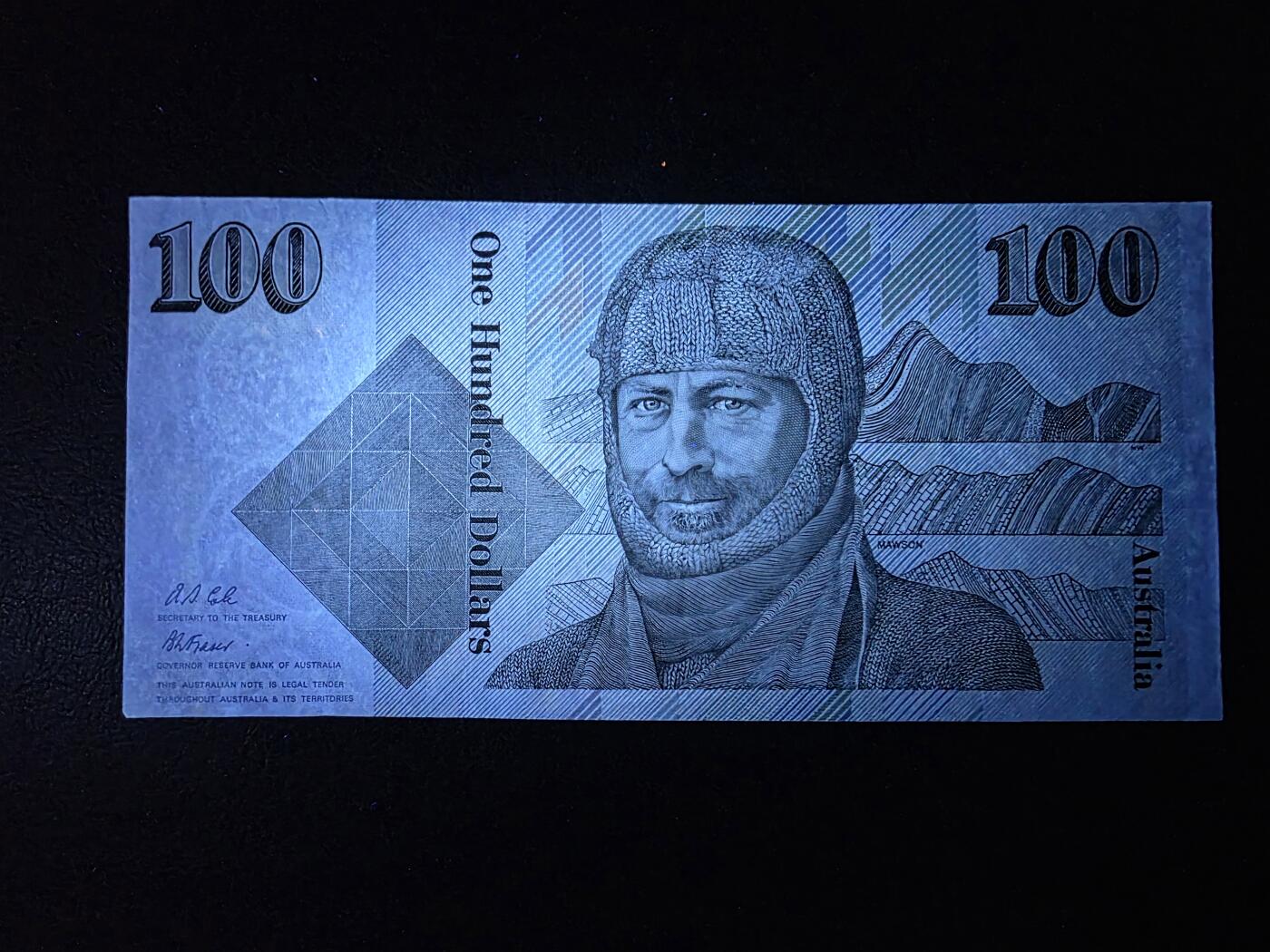 叁拾收藏第35期 澳大利亚100元   毛线帽  AU