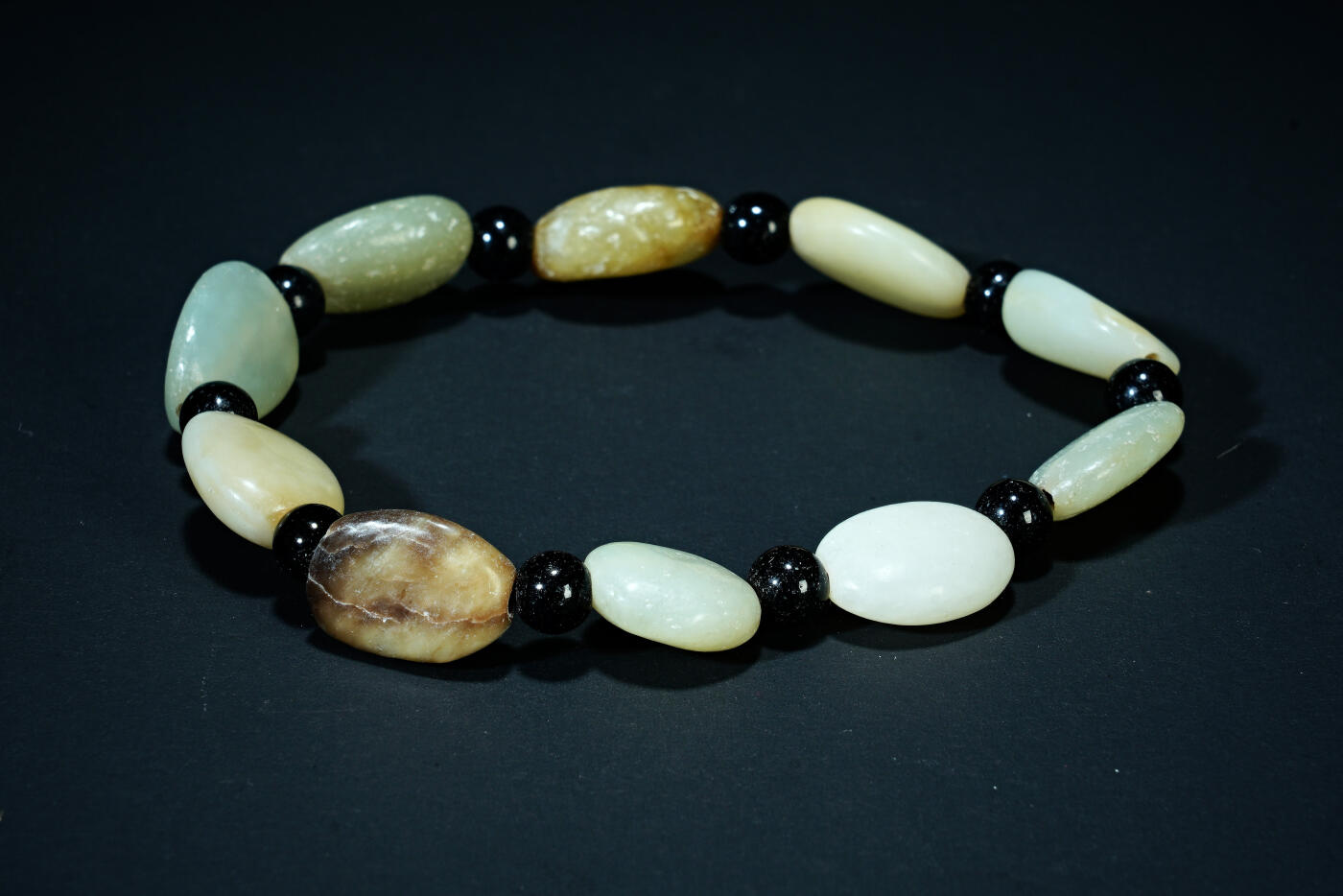 上海都达杂项专场六十八【全场包邮】 天然和田玉籽料手串95-144