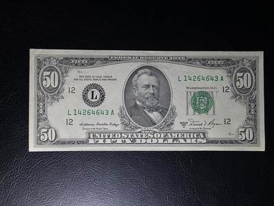 叁拾收藏第35期 - 小头50美元  UNC-  一个角有问题