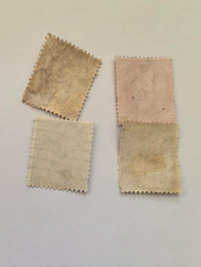 杂票 英属印度早期爱德华七世和乔五4枚旧