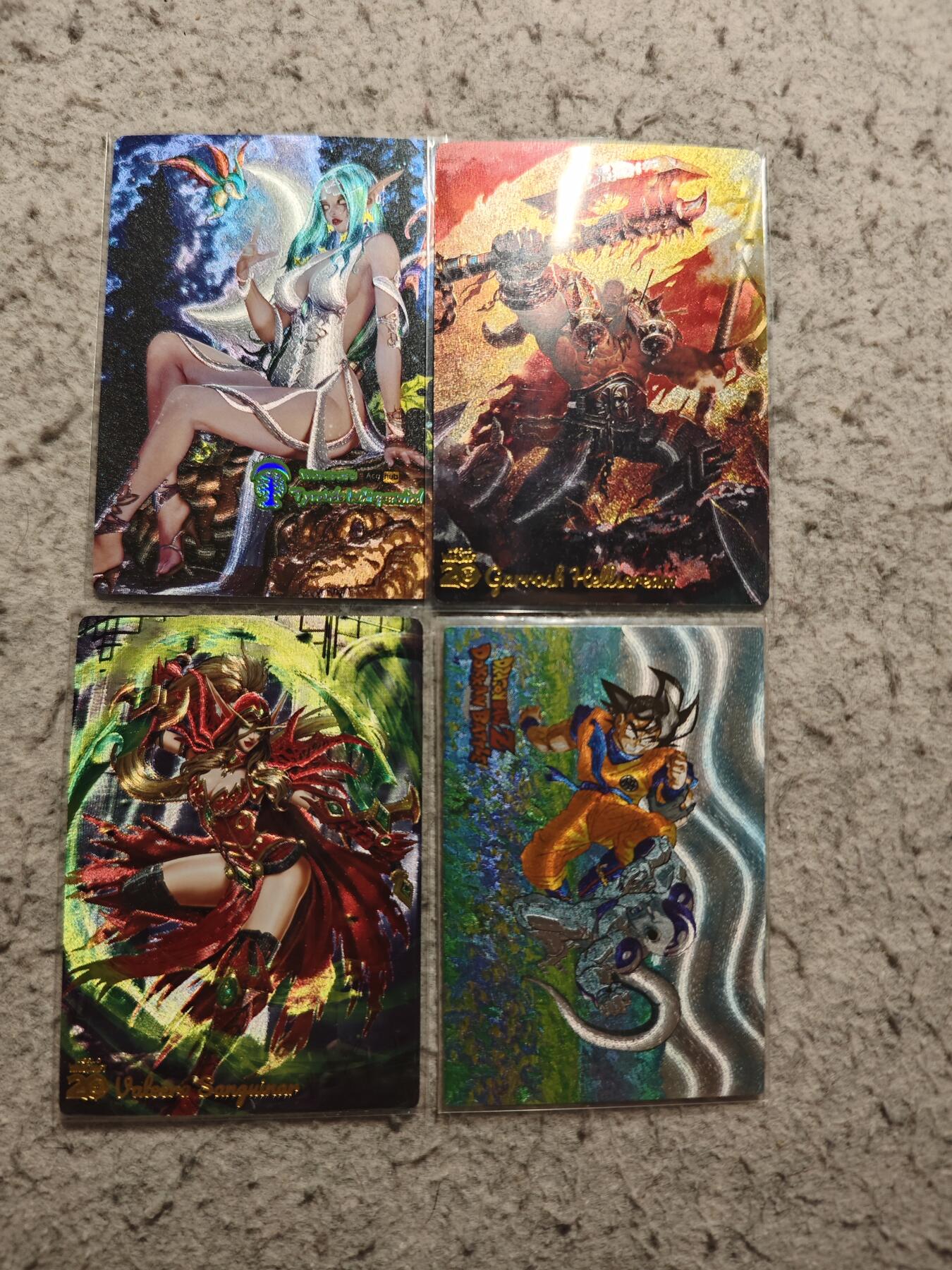 【随心含颖卡拍57期】卡游/集卡社/卡卡沃 抽卡机专场拍卖【无佣金】 各种漫画粗闪卡4张