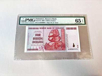 【Blue Auction】世界纸币精拍第806期——18级TOP拍卖/信誉/品质/专业/高效💫 - 【AA无47】津巴布韦 2008年50亿元 PMG65EPQ